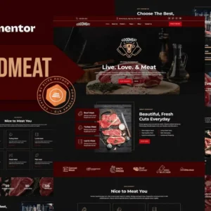 Meat Shop & Butcher Elementor Template Kit – Goodmeat