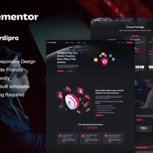 Cyber Security Services Elementor Template Kit – GuardianPro