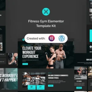 Fitness Gym Elementor Template Kit – Gymrock