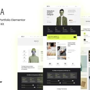 Personal Portfolio Elementor Template Kit – Hola