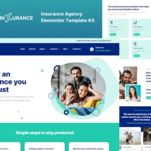 Insurance Agency Elementor Template Kit – Inxurance