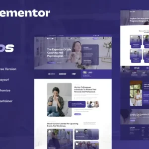 Life Coach & Psychologist Services Elementor Template Kit – Licos