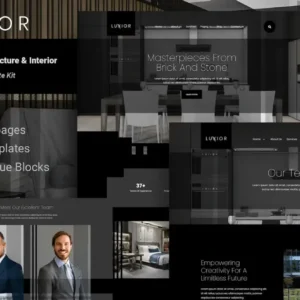 Elegant Architecture & Interior Elementor Template Kit – Luxior