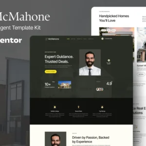 Real Estate Agent Elementor Template Kit – McMahone