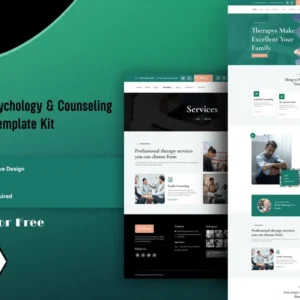 Psychology & Counseling Elementor Template Kit – Meciy