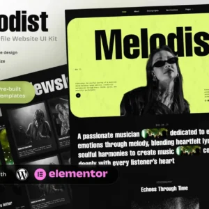 Musician Profile Elementor Template Kit – Melodist