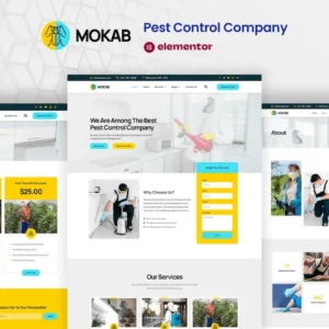 Pest Control Services Elementor Pro Template Kit – Mokab