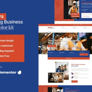Moving Company Website Elementor Template Kit – Movers