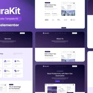 AI SaaS Elementor Template Kit – NeuraKit