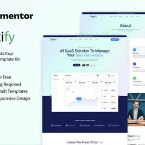 SaaS & Tech Startup Elementor Template Kit – Nexify