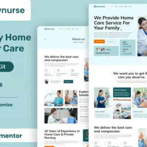 Elderly & Senior Care Services Elementor Template Kit – Novnurse