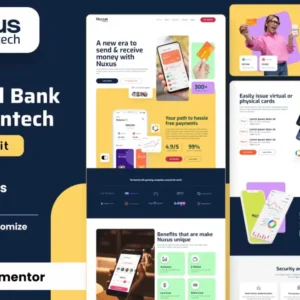 Online Payment Gateway Elementor Template Kit – Nuxus