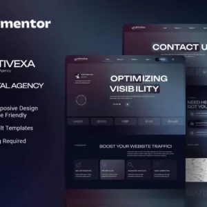 SEO Digital Agency Elementor Template Kit – Optivexa