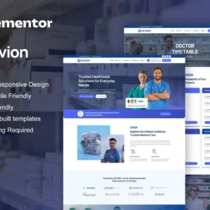 Pharmacy & Medical Service Elementor Pro Template Kit – Orvion