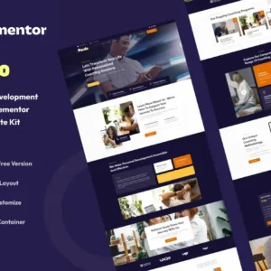 Personal Development Coaching Elementor Template Kit – Perdo