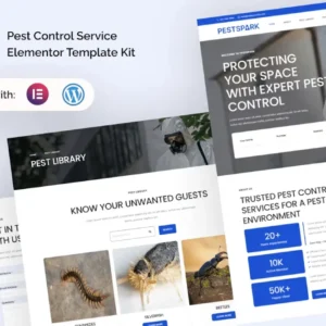 Pest Control Service Elementor Template Kit – Pestspark