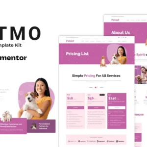 Pet Care Elementor Template Kit – Petmo