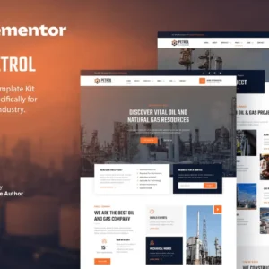 Oil & Gas Industry Elementor Template Kit – Petrol
