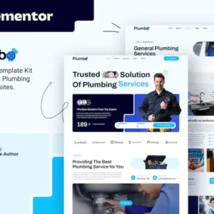 Plumbing Services Elementor Template Kit – Plumbo