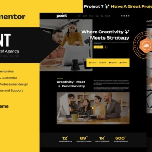 Creative Digital Agency Elementor Template Kit – Point
