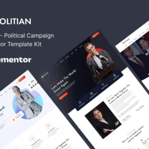 Political Campaign & Elections Elementor Template Kit – Politian