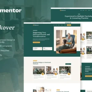 Psychology & Counseling Elementor Template Kit – Rekover