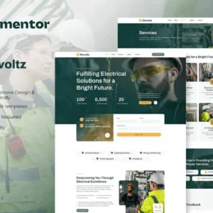 Electrical Installation & Maintenance Elementor Template Kit – Revoltz
