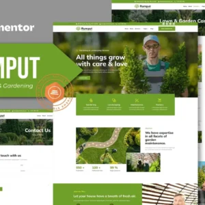 Landscape & Gardening Services Elementor Template Kit – Rumput