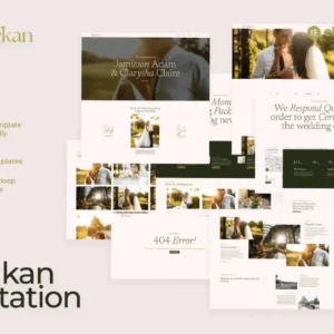 Wedding Invitation & Gallery Elementor Template Kit – Sahkan