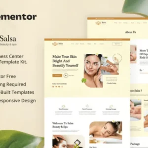 Beauty & Spa Elementor Template Kit – Salsa