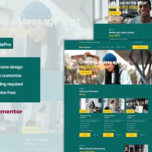 Content Writing Service Elementor Template Kit – Scribble