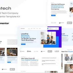 IT Solutions and Tech Company Digital Elementor Template Kit – Seventech
