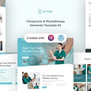 Chiropractic & Physiotherapy Elementor Template Kit – Spine