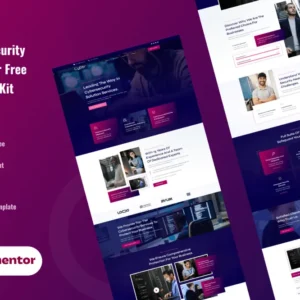 Cybersecurity Services Elementor Template Kit – Sybergad