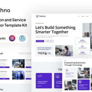 IT Solution & Service Elementor template Kit – Tehno