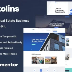 Real Estate Business Elementor Template Kit – Tolips