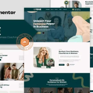 Feminine Business Coaching Elementor Template Kit – Tove