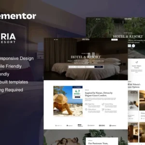 Hotel & Resort Elementor Pro Template Kit – Veloria