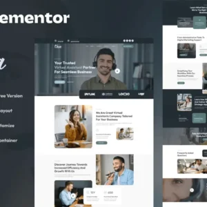 Virtual Assistant Business Elementor Template Kit – Vesa