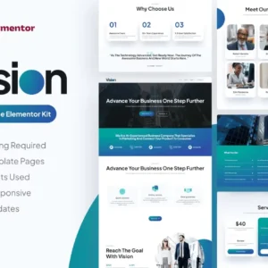 Multipurpose Elementor Pro Template Kit – Vision