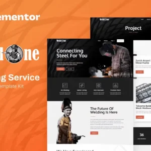 Welding Service Elementor Template Kit – Weldone