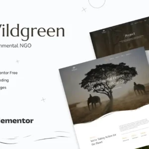 Environmental NGO Elementor Template Kit – Wildgreen