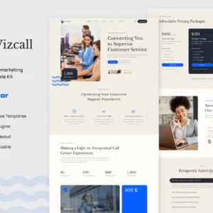 Call Center & Telemarketing Elementor Template Kit – Wizcall