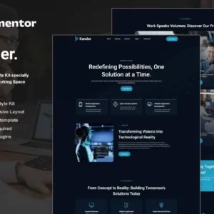 Tech Company Elementor Template Kit – Xander