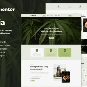 Medical Marijuana Elementor Template Kit – Xedia