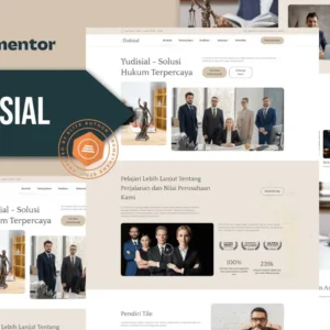 Law Firm Elementor Template Kit – Yudisial