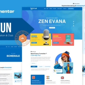 Comedian & Entertainer Elementor Template Kit – Zefun