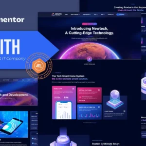 Technology & IT Company Elementor Template Kit – Zenith