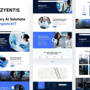 Laboratory AI Solutions Elementor Template Kit – Zyentis