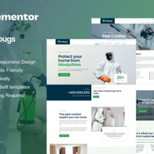 Pest Control Service Elementor Template Kit – Antibugs